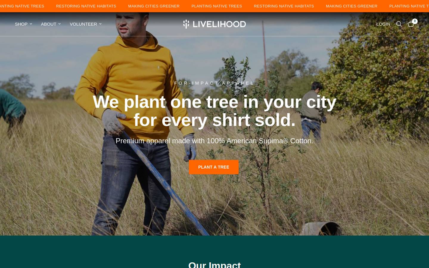 livelihood.eco homepage screenshot