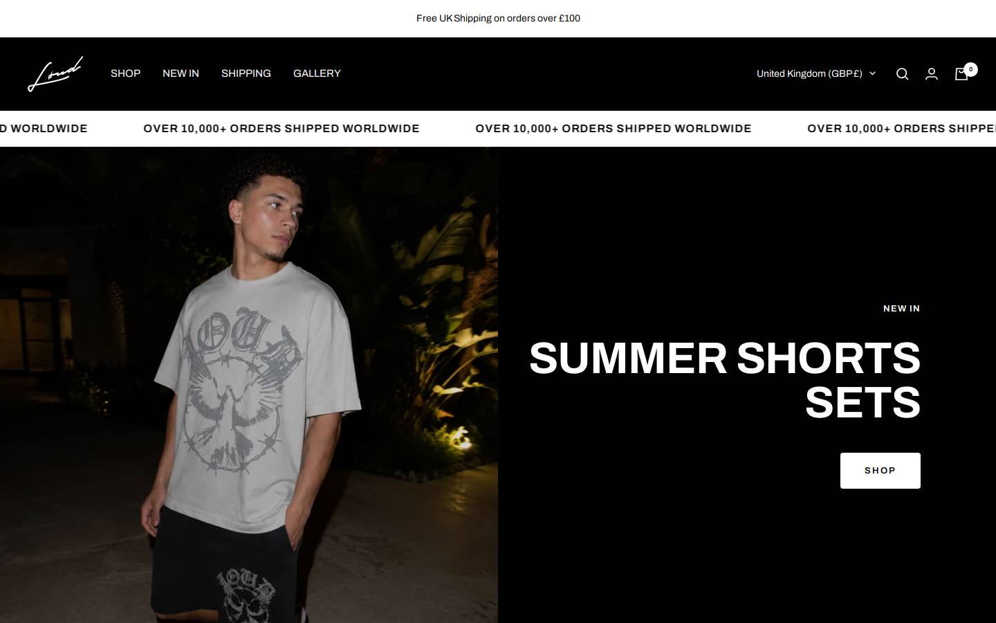 LIVE LOOK LOUD homepage screenshot