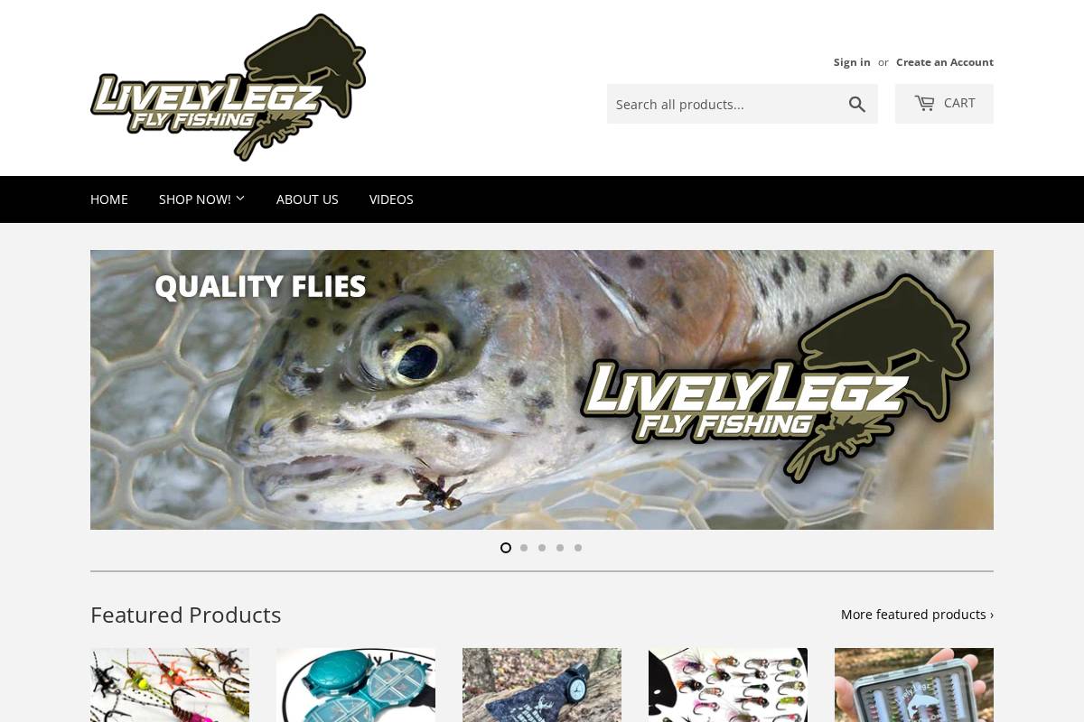 livelylegz.com homepage screenshot