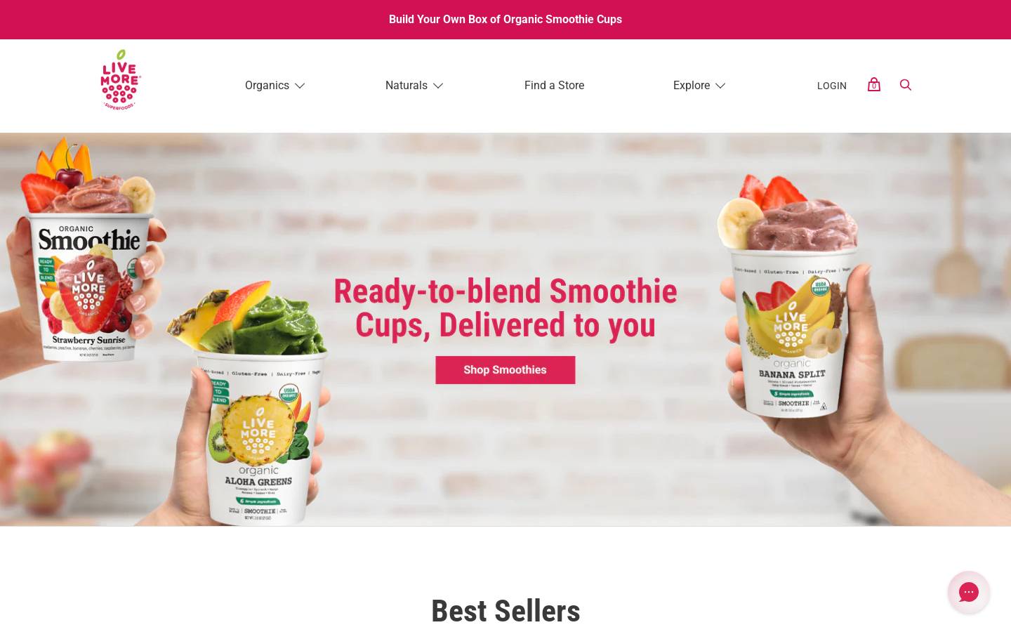 livemoresuperfoods.com homepage screenshot