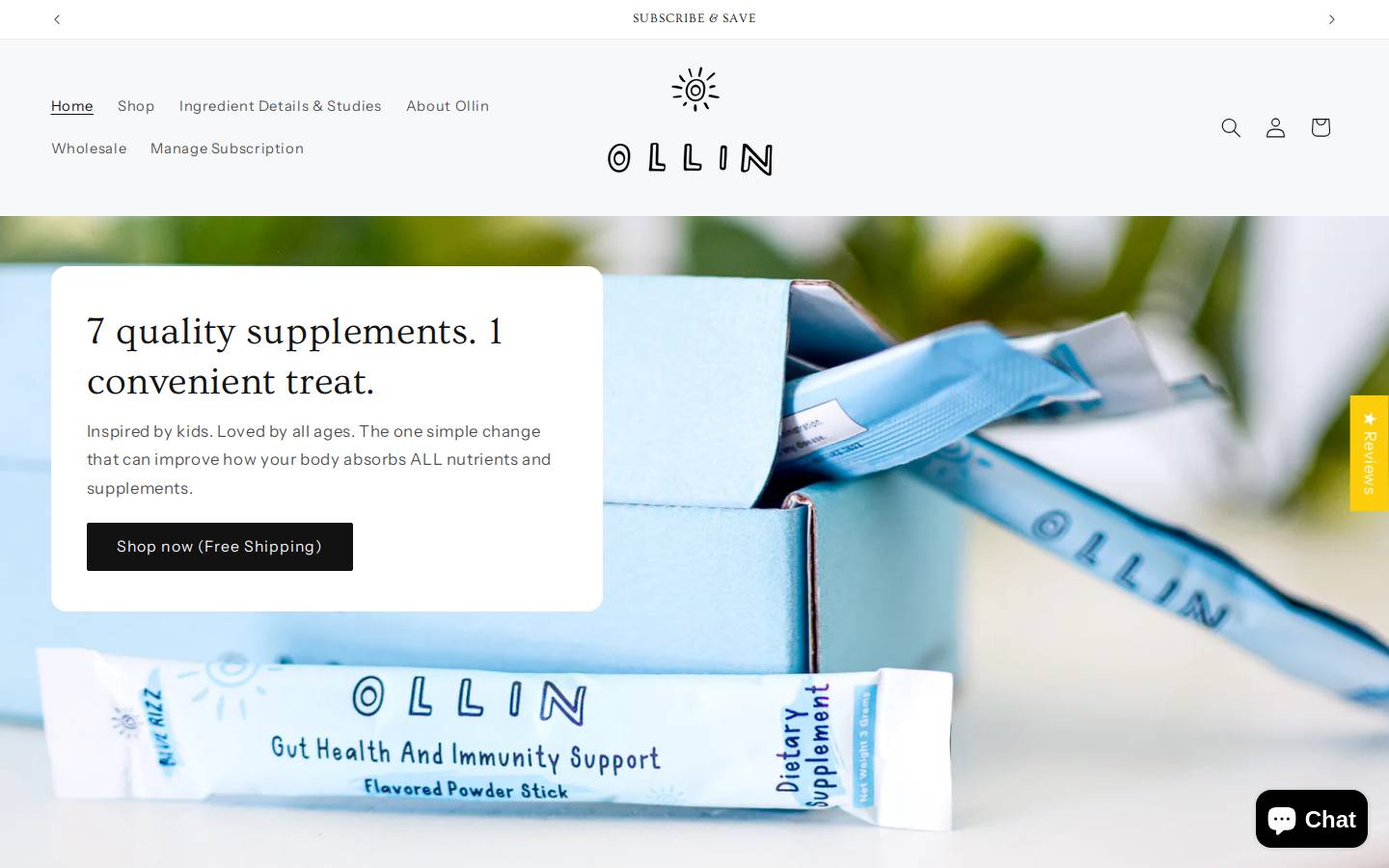 liveollin.com homepage screenshot