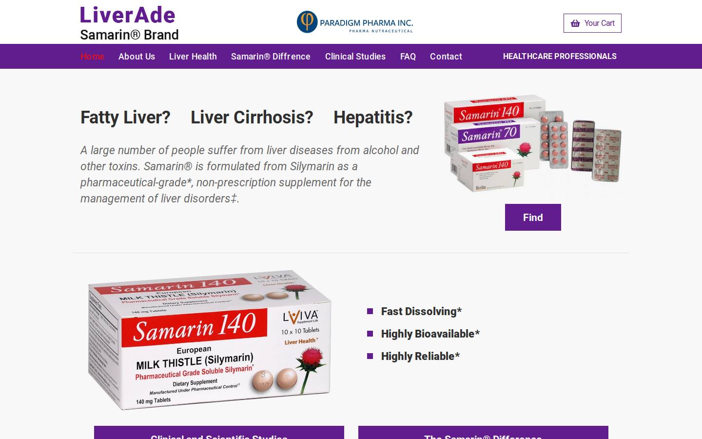 liverade.com homepage screenshot