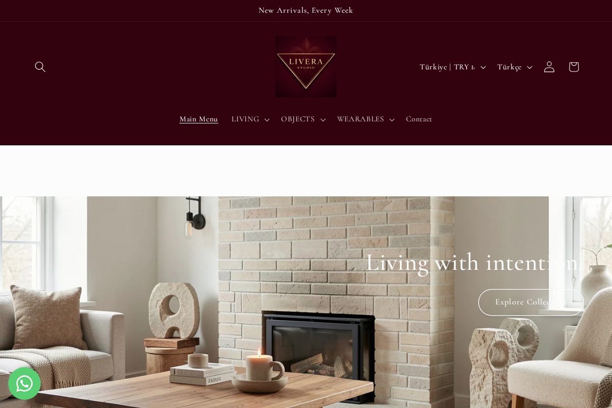 Livera Studio homepage screenshot