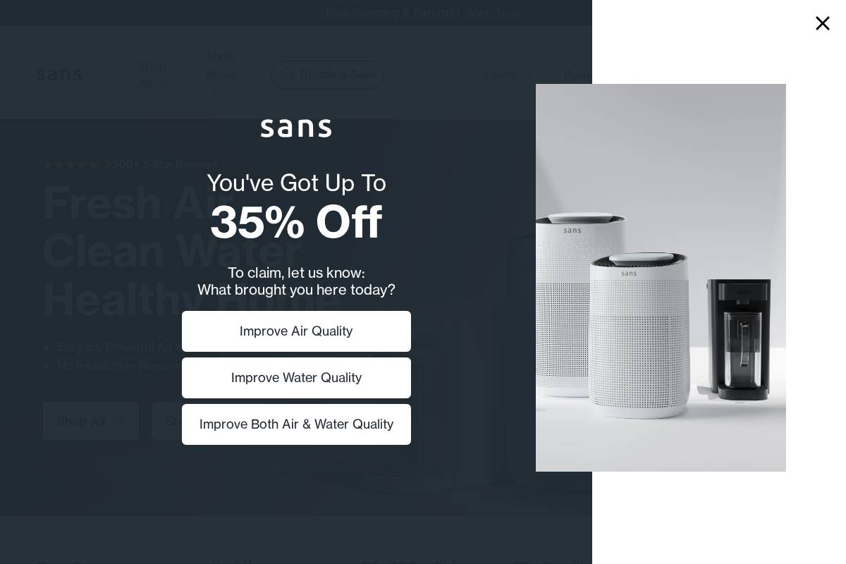 livesans.co.uk homepage screenshot