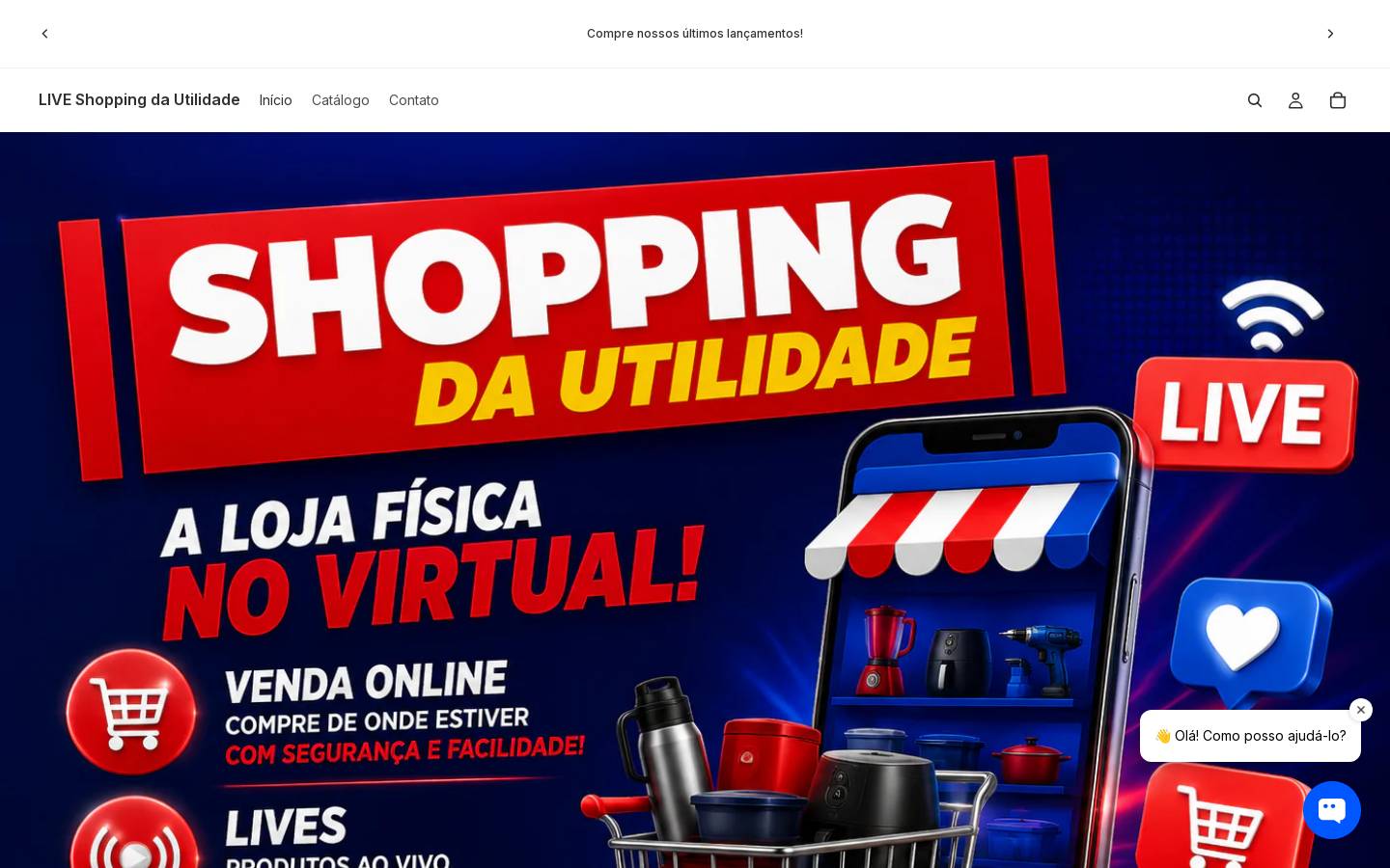 liveshoppingdautilidade.com homepage screenshot