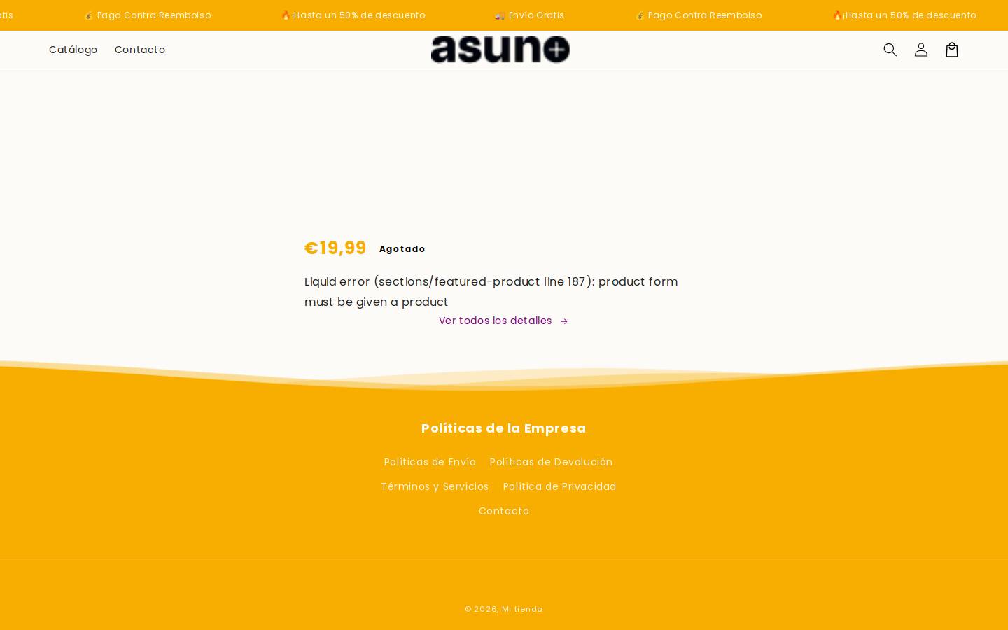 livespain.store homepage screenshot
