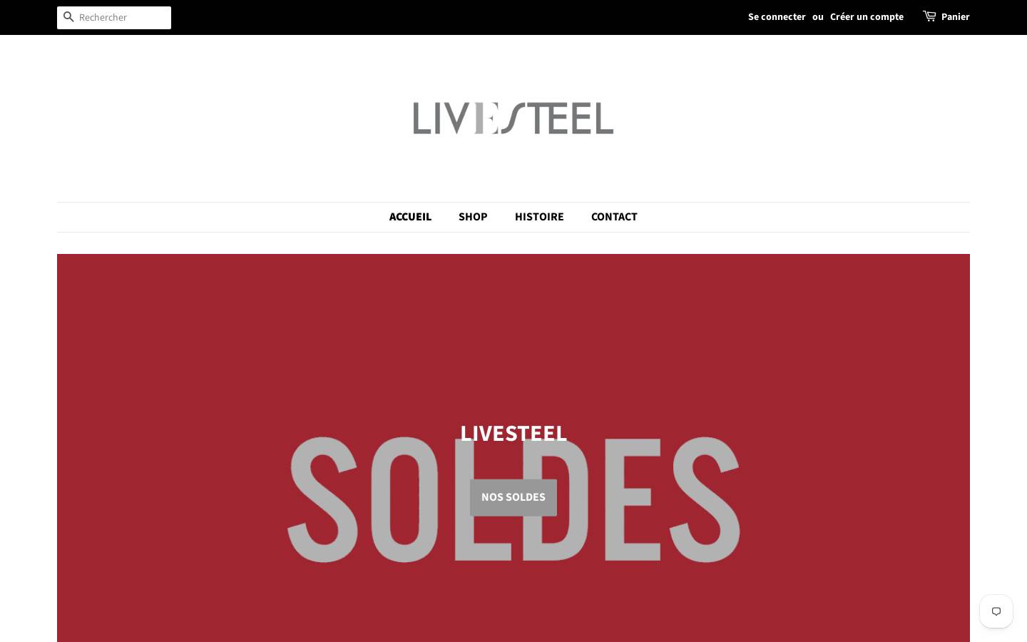 livesteel.fr homepage screenshot