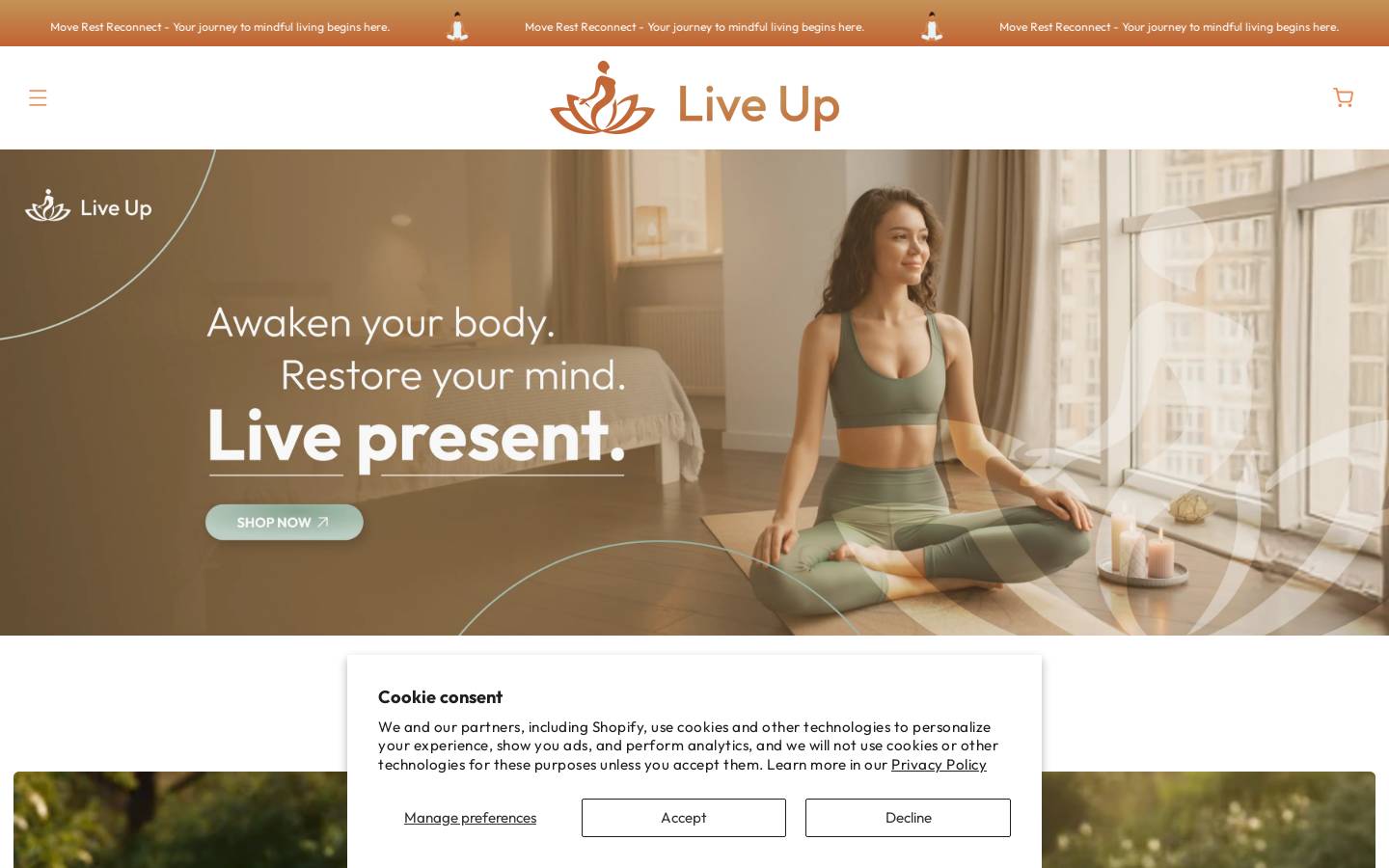 liveupwellness.com homepage screenshot
