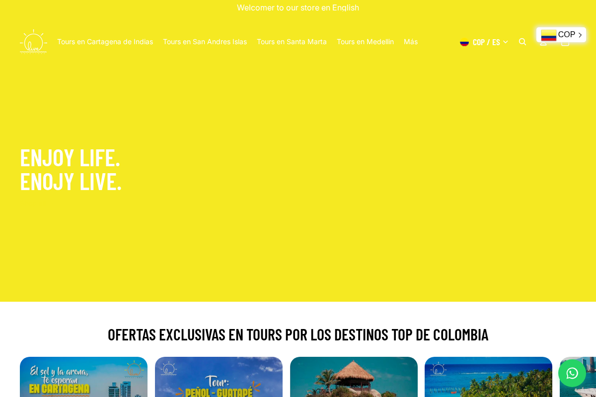 Live Vacations Tours homepage screenshot