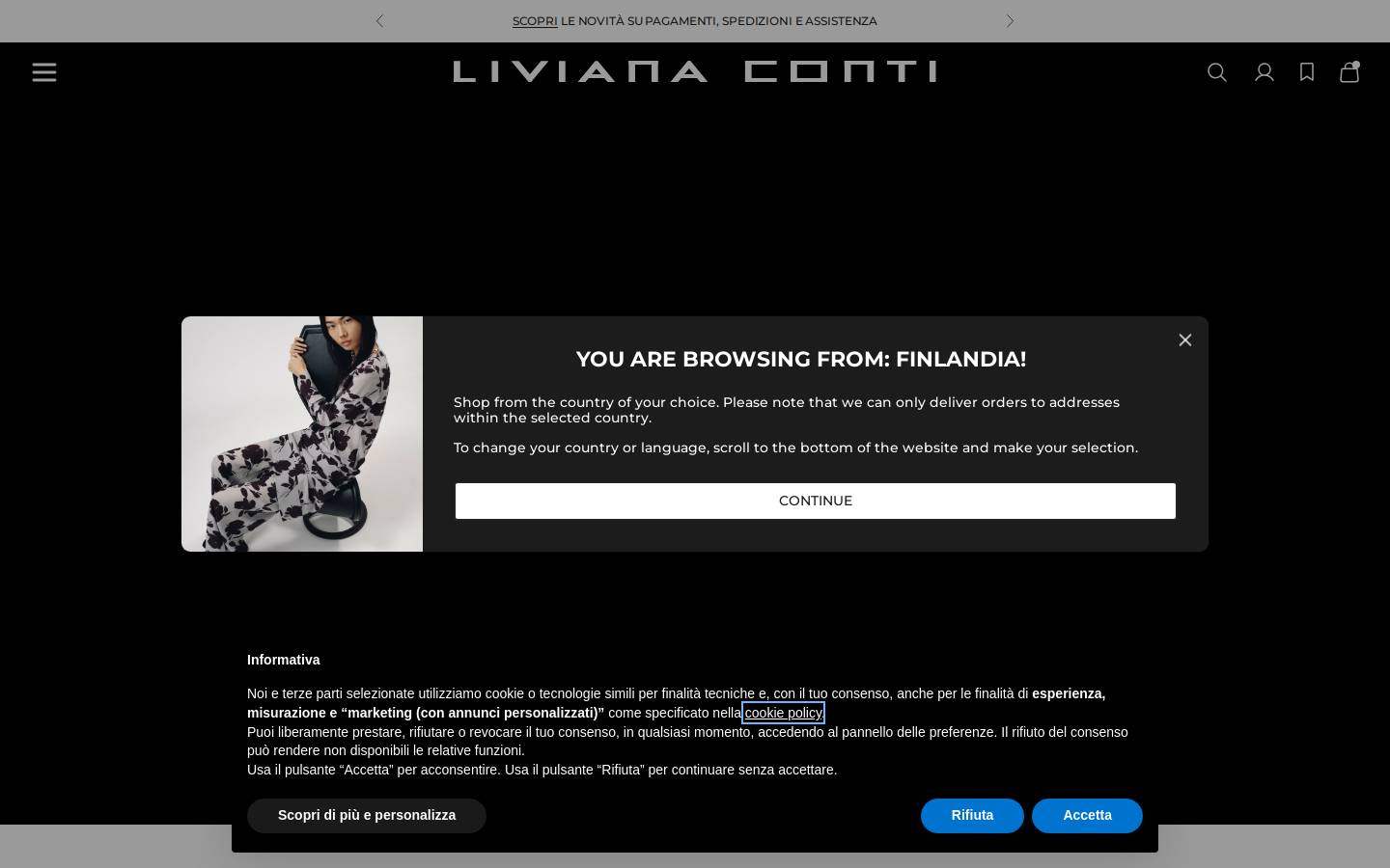 Liviana Conti homepage screenshot