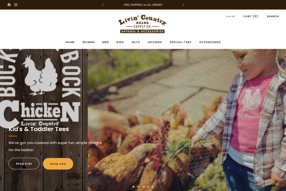 livincountryusa.com homepage screenshot