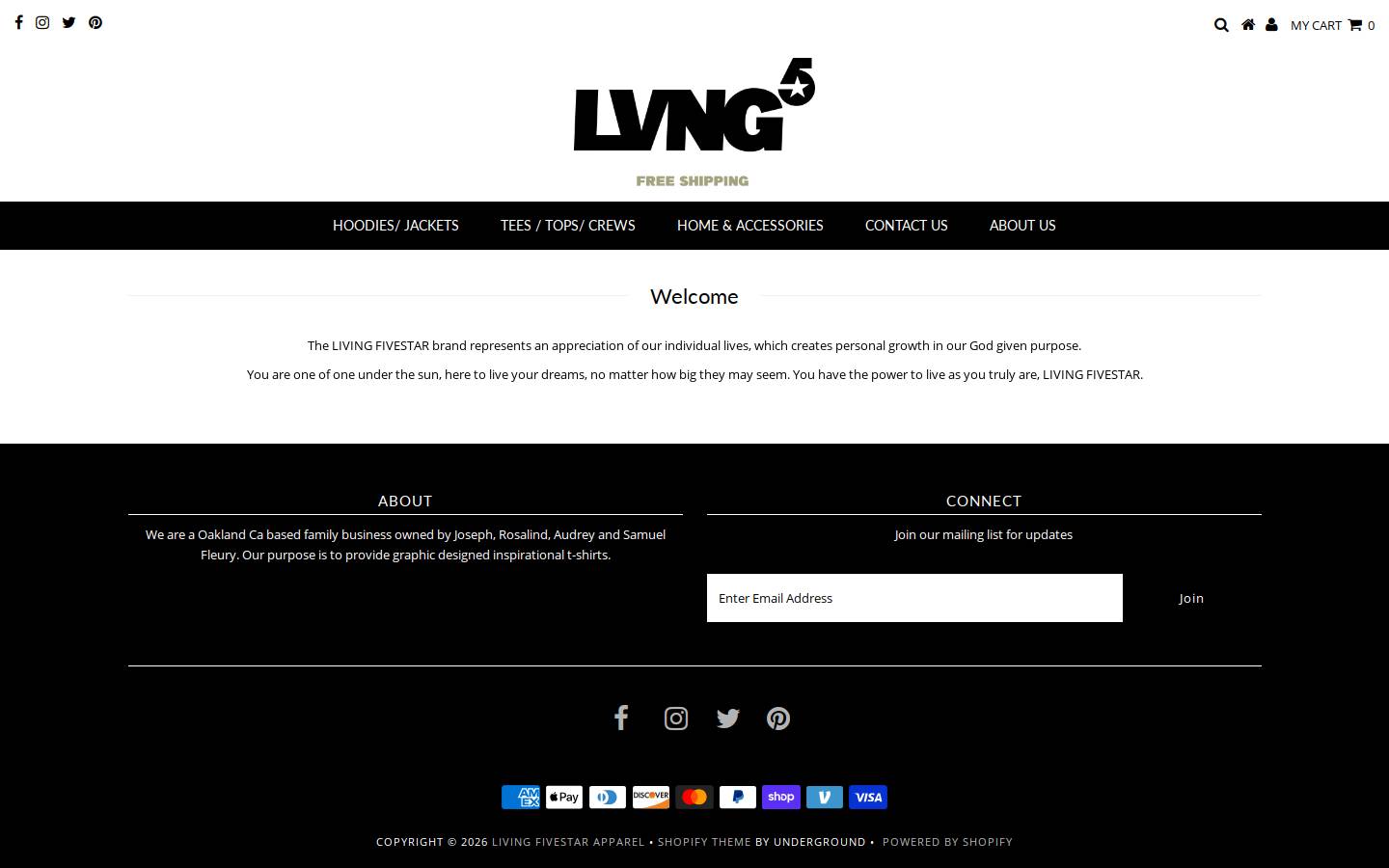 livingfivestar.com homepage screenshot