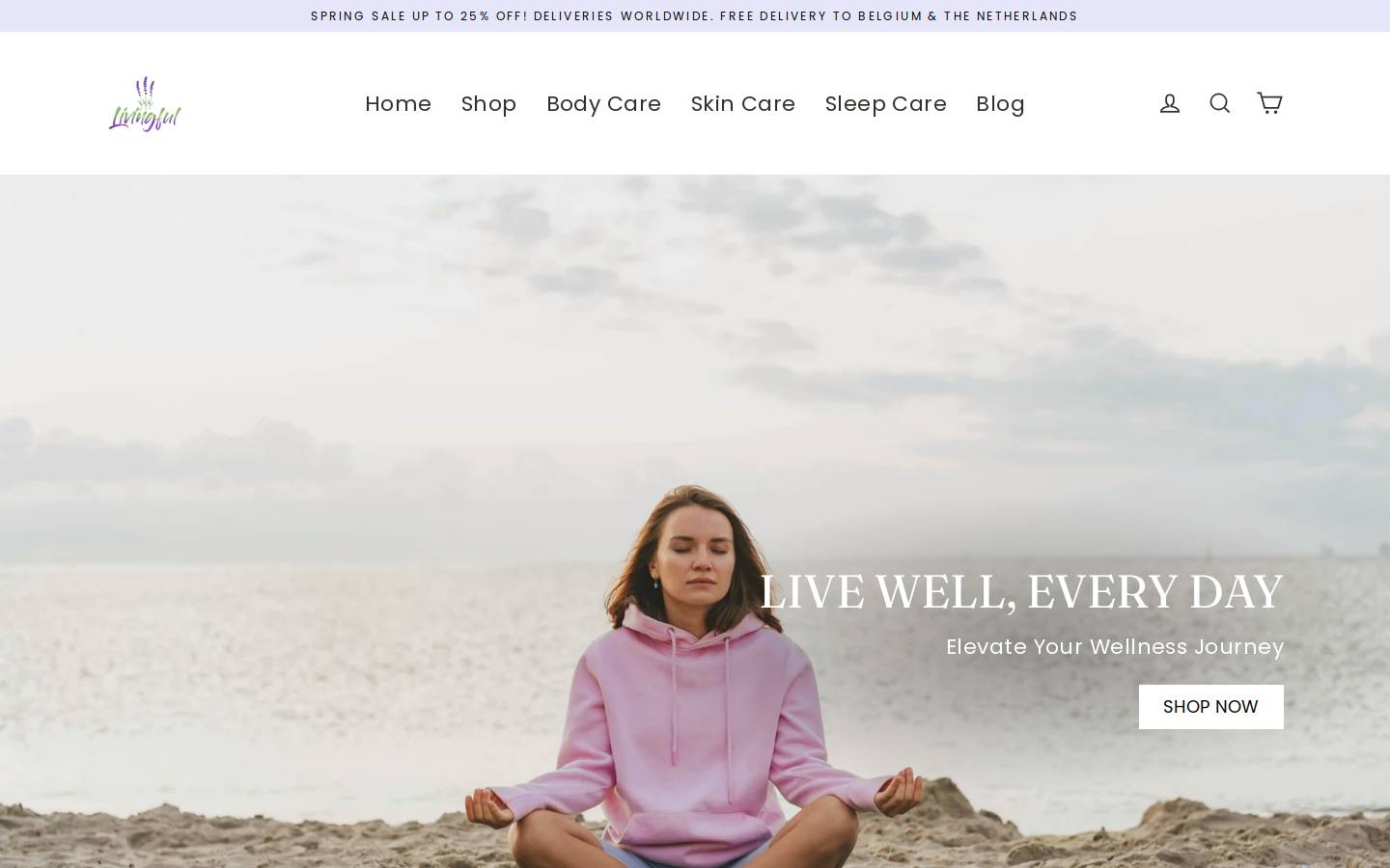 Livingful homepage screenshot