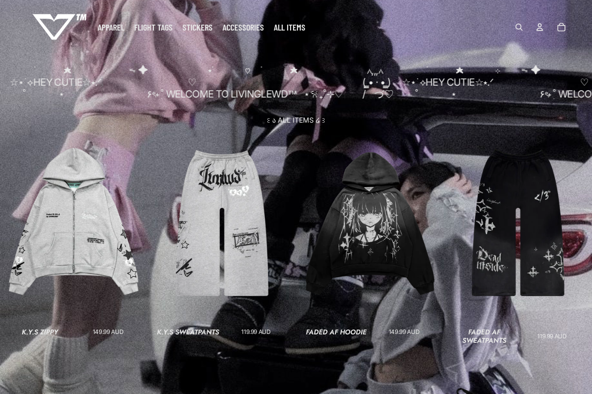 LivingLewd homepage screenshot