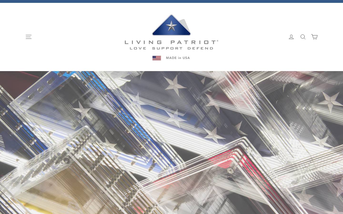 livingpatriot.com homepage screenshot