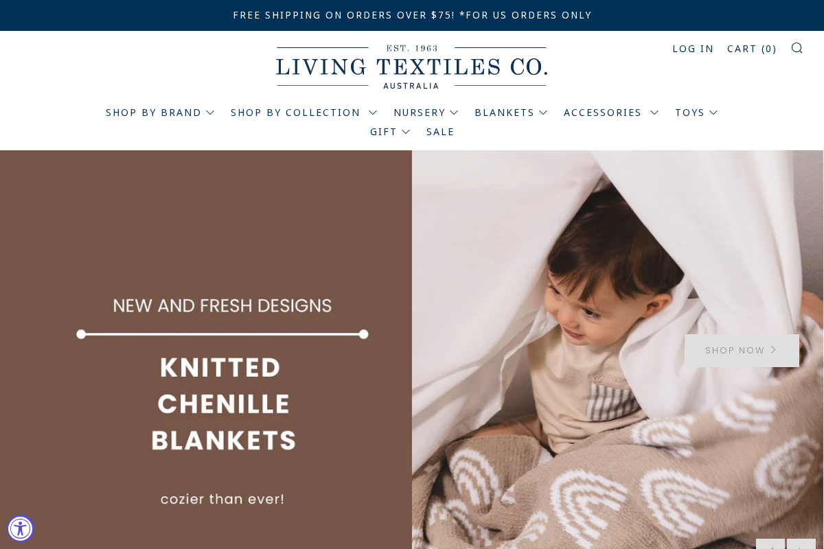 Living Textiles Co homepage screenshot