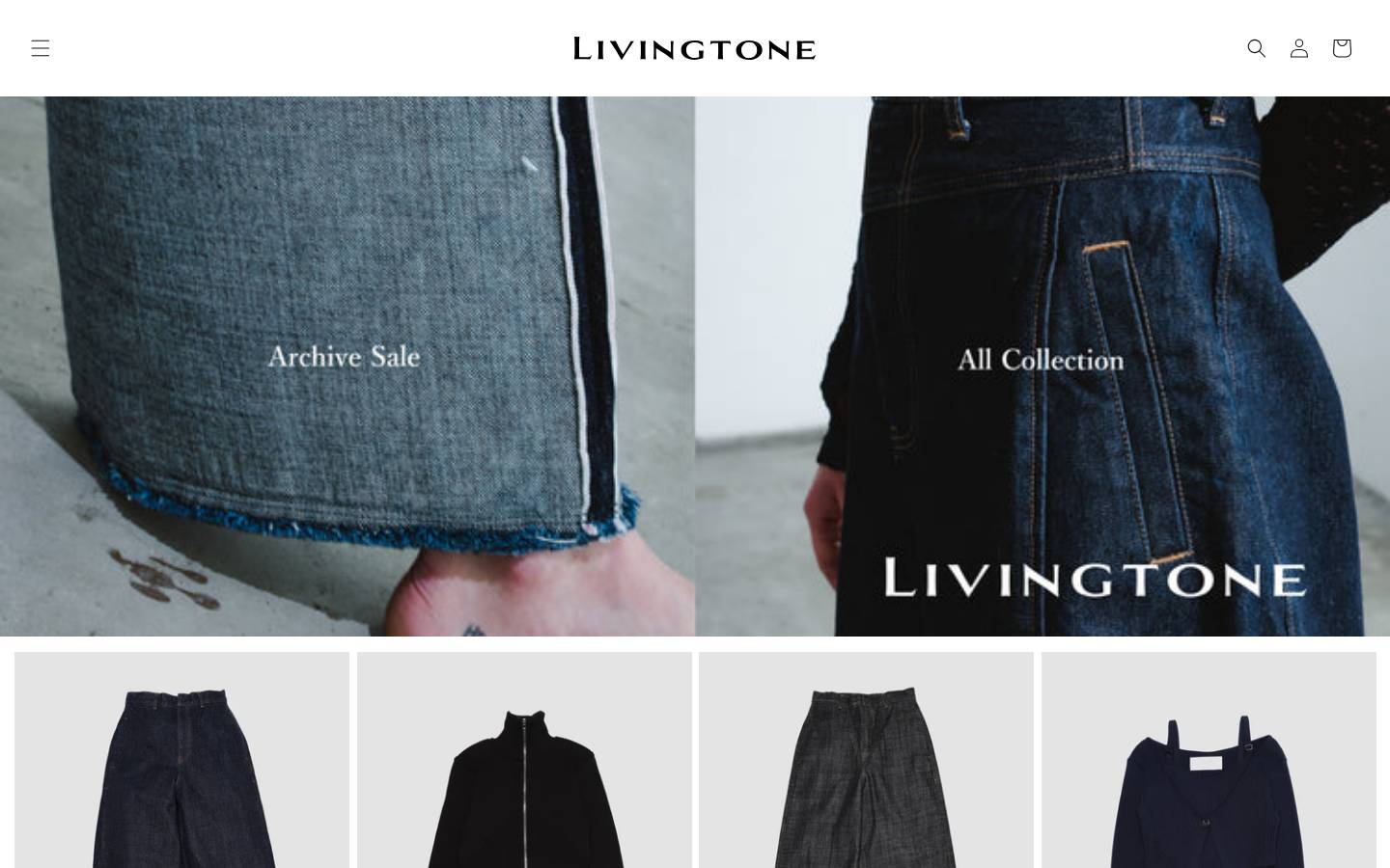 livingtone.tokyo homepage screenshot