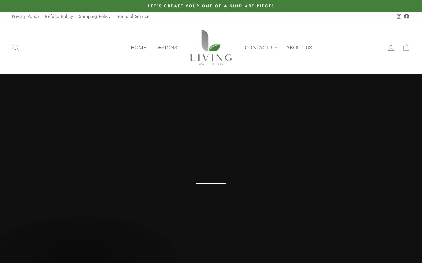 livingwalldecor.com homepage screenshot