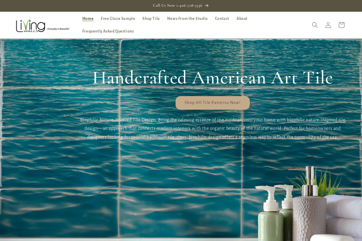 Living Walls Tile homepage screenshot