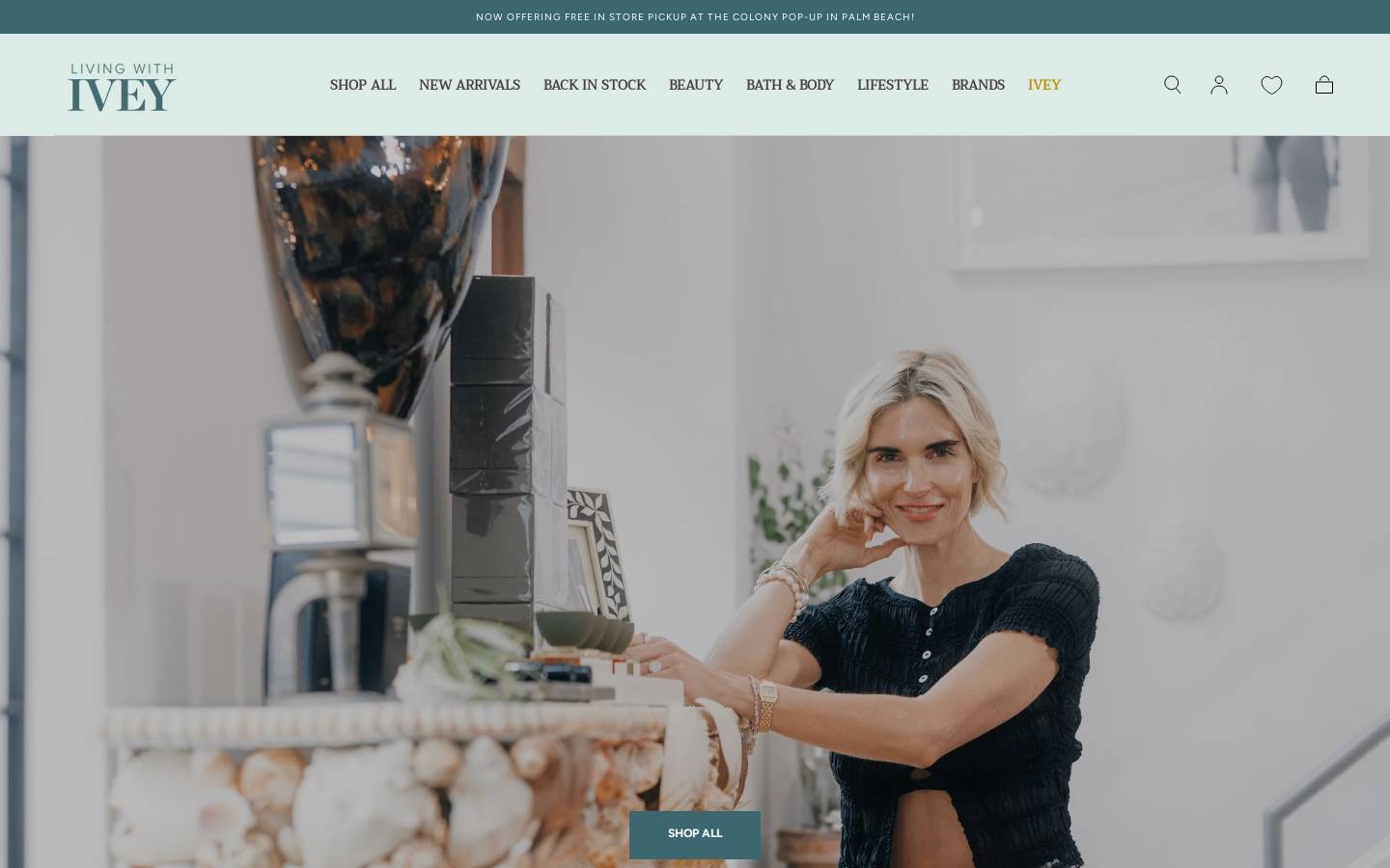 livingwithivey.com homepage screenshot
