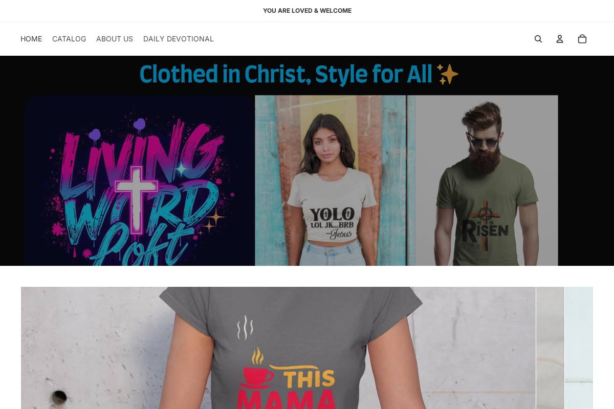 livingwordloft.com homepage screenshot