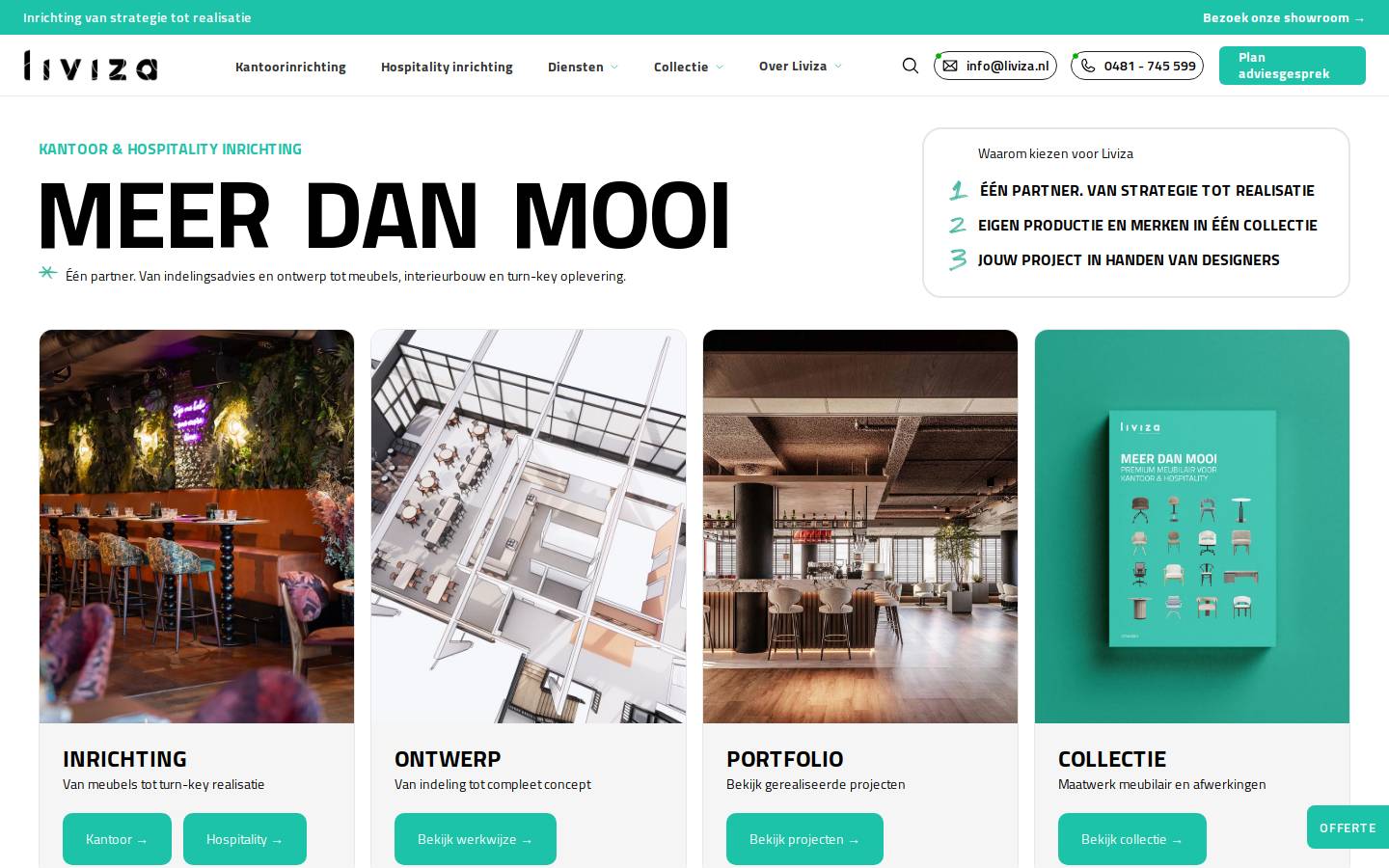 Liviza homepage screenshot