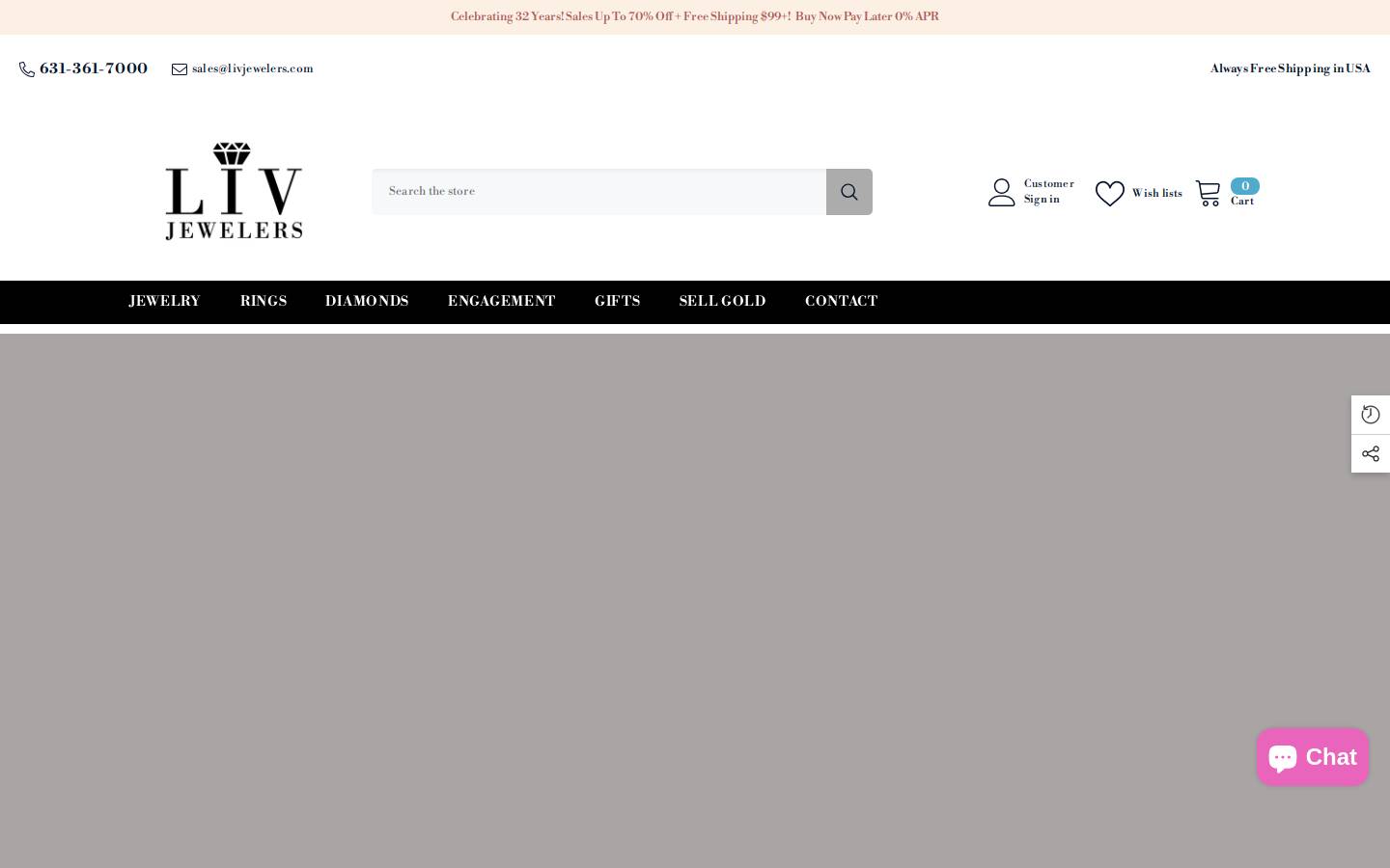 livjewelers.com homepage screenshot
