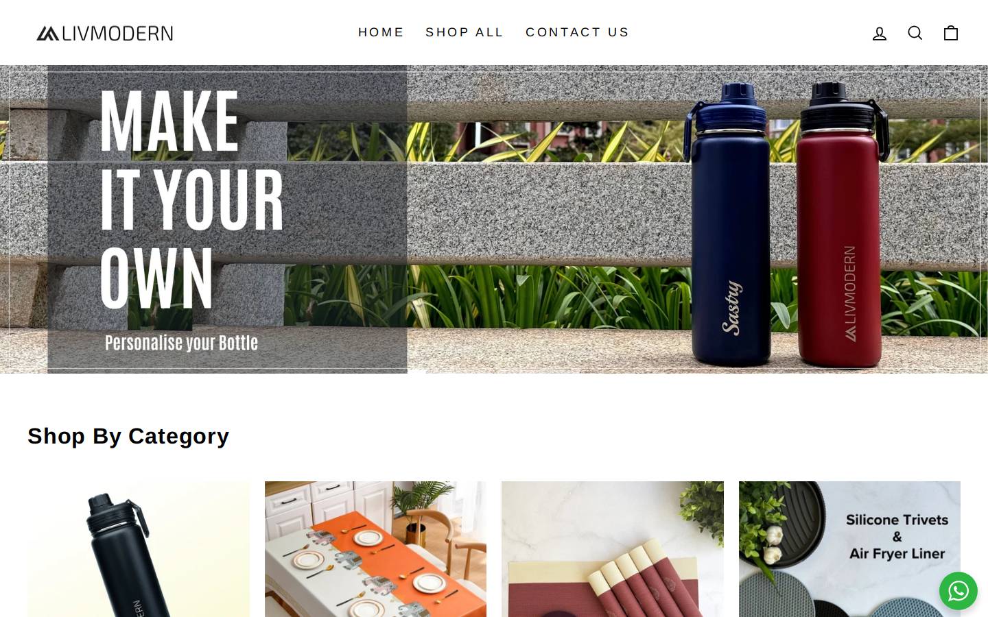 livmodern.in homepage screenshot