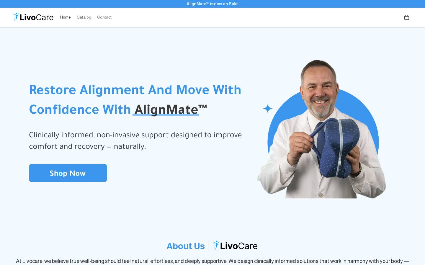 livocare.co homepage screenshot