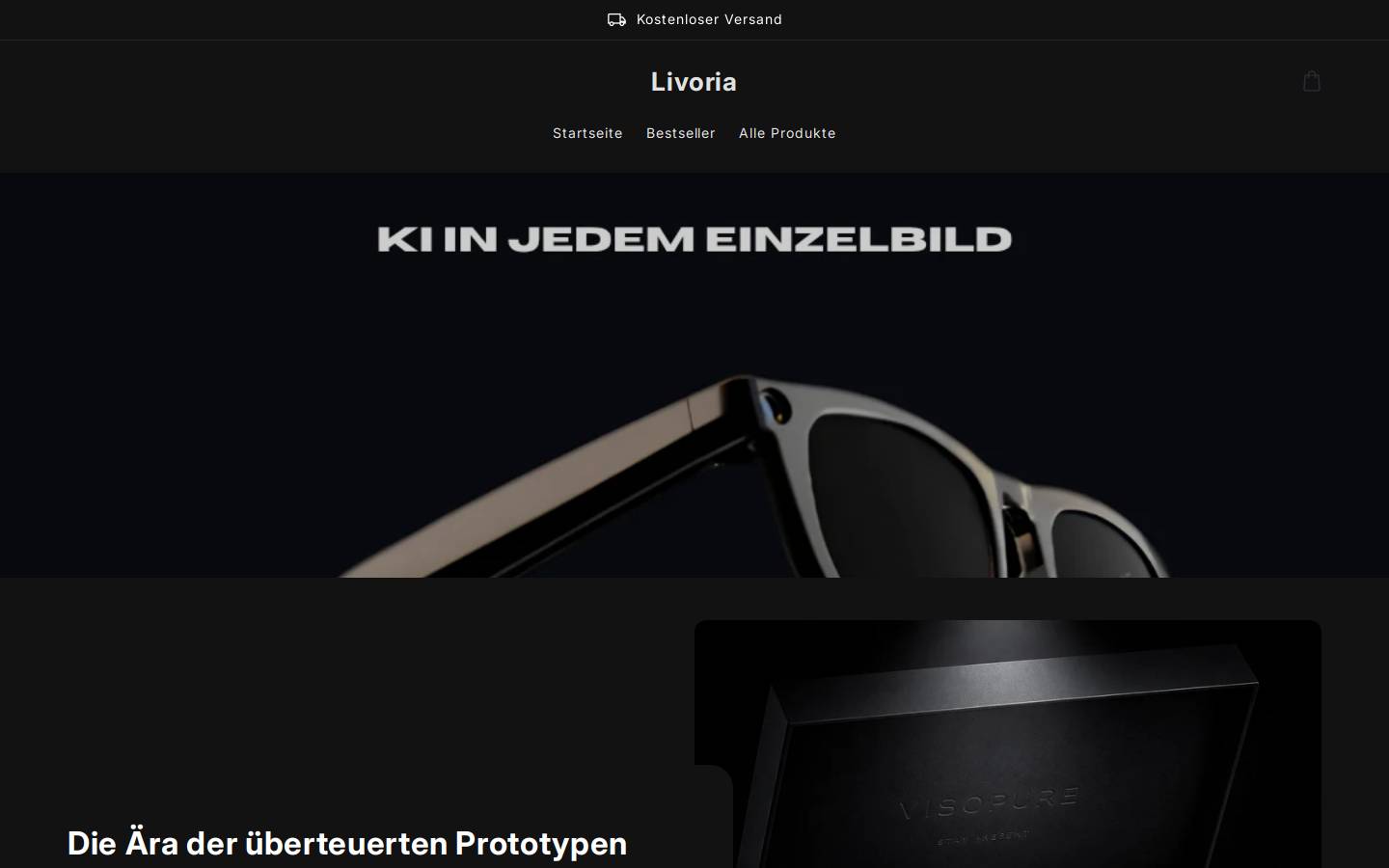 livoria.ch homepage screenshot