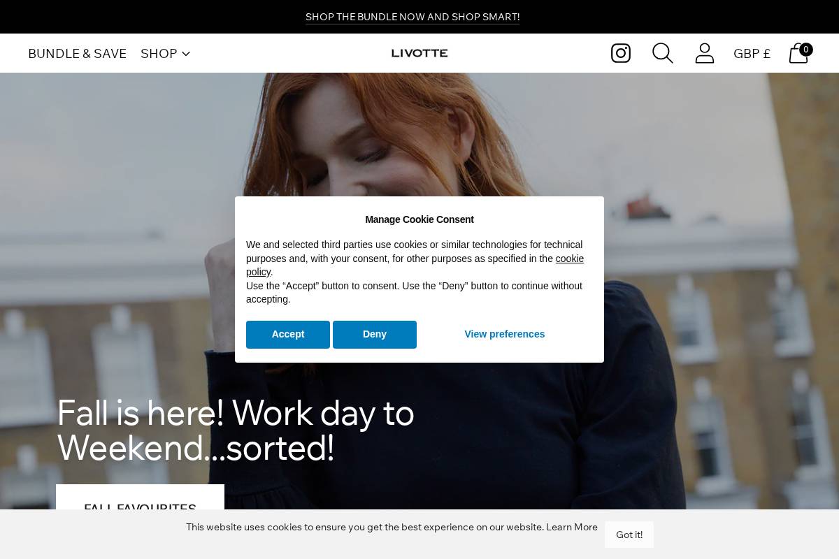 livotte.com homepage screenshot