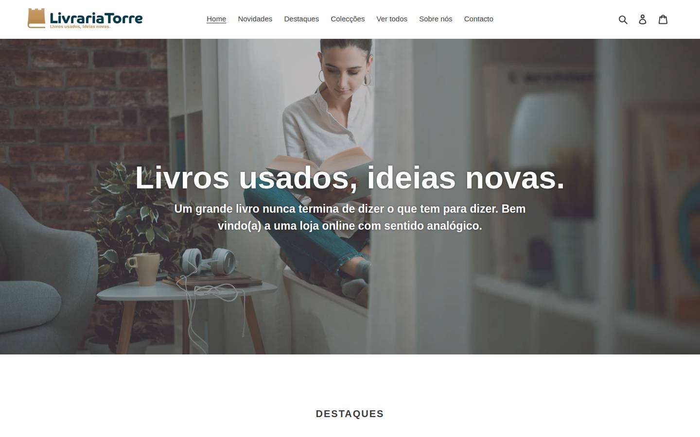 livrariatorre.com homepage screenshot