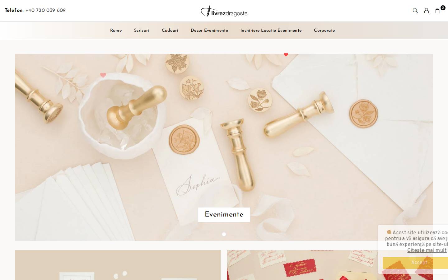livrezdragoste.ro homepage screenshot