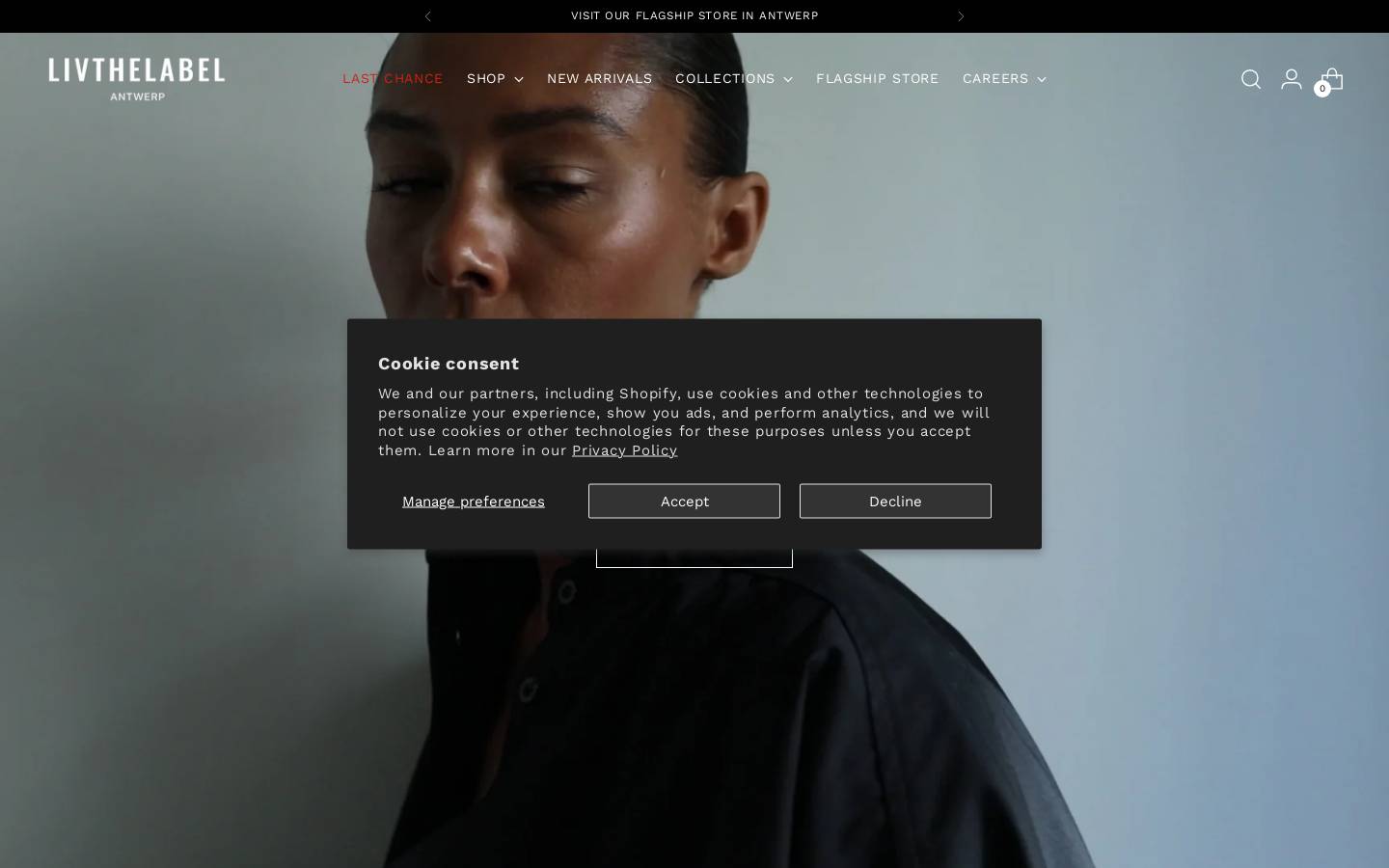 livthelabel.com homepage screenshot