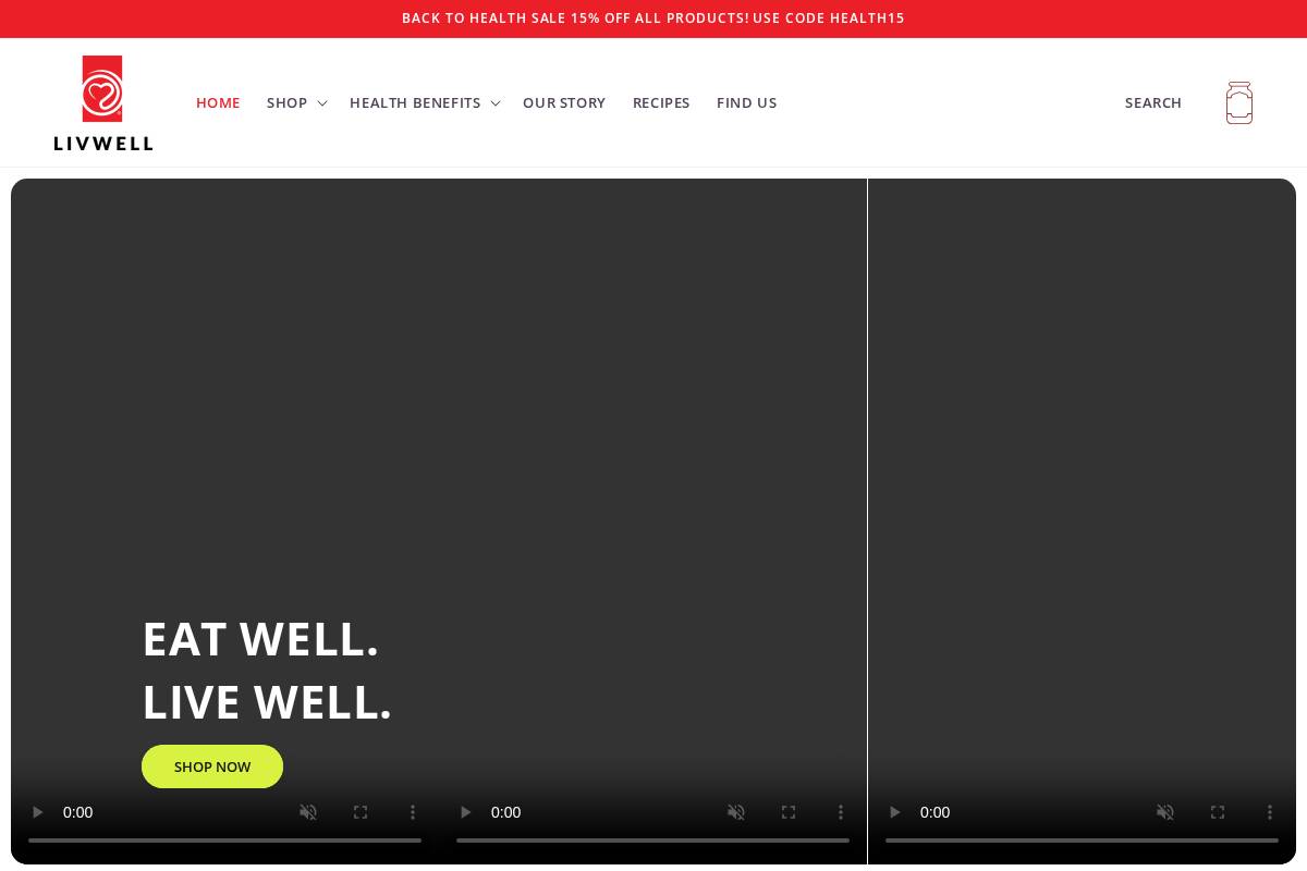 livwellfoods.com homepage screenshot