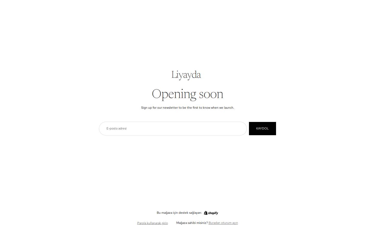 liyayda.com homepage screenshot