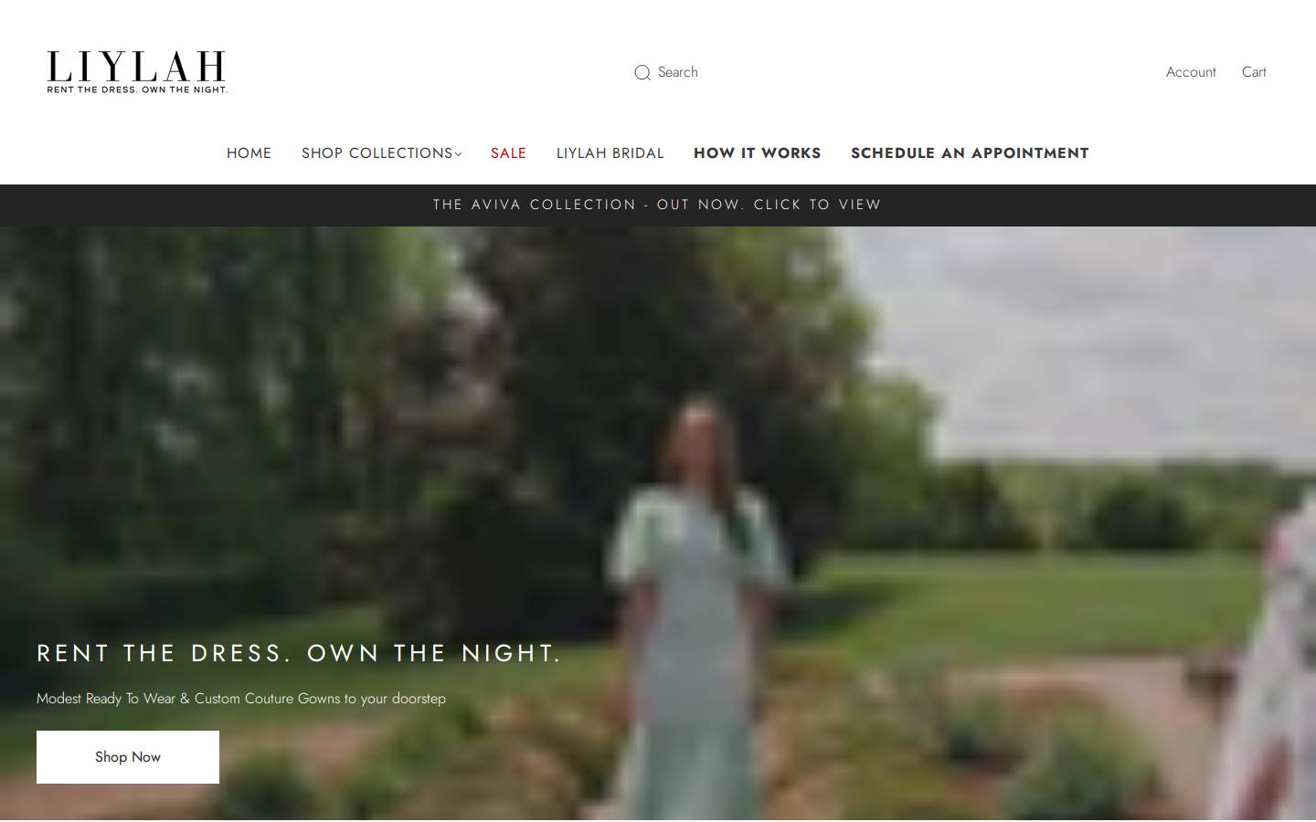 liylah.com homepage screenshot