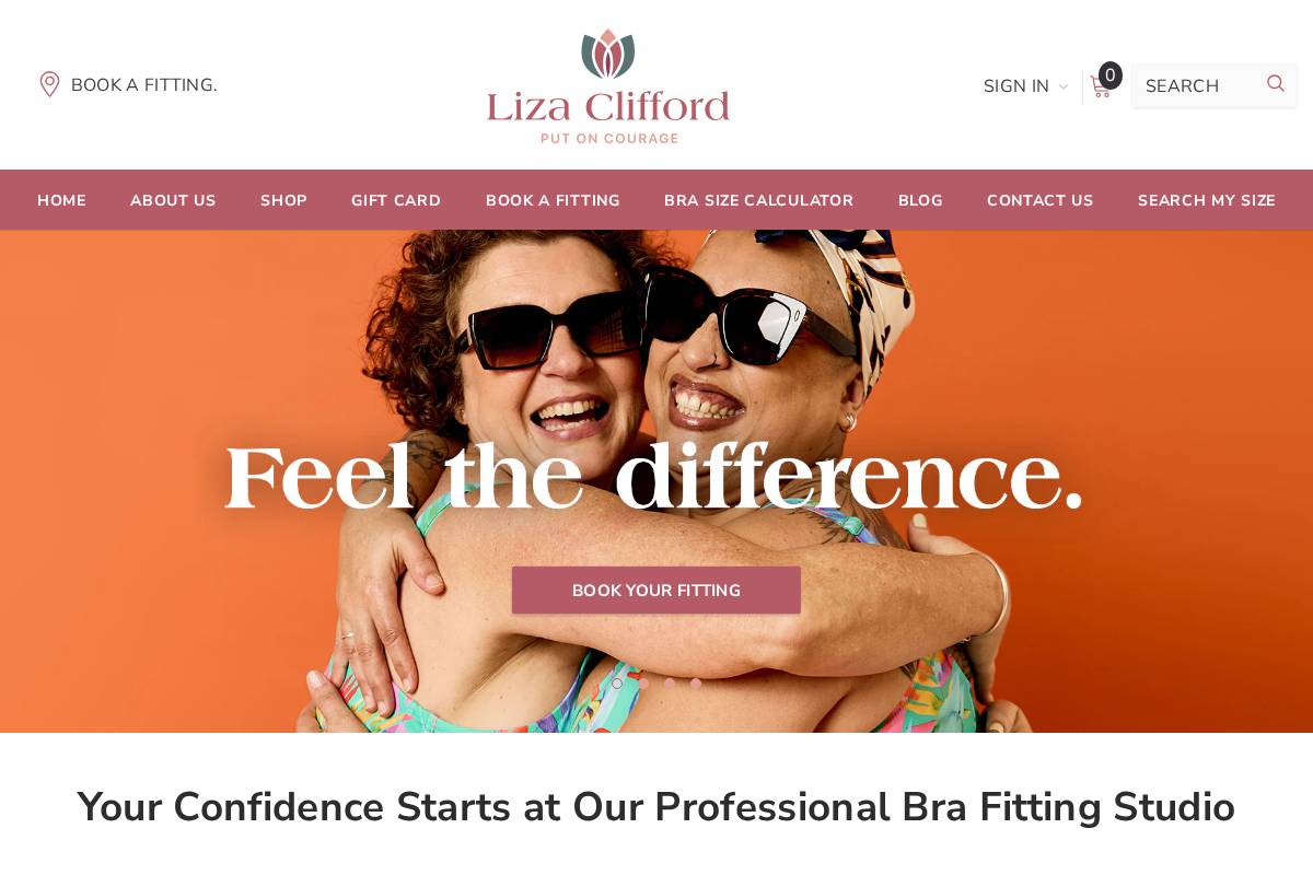 lizaclifford.com homepage screenshot