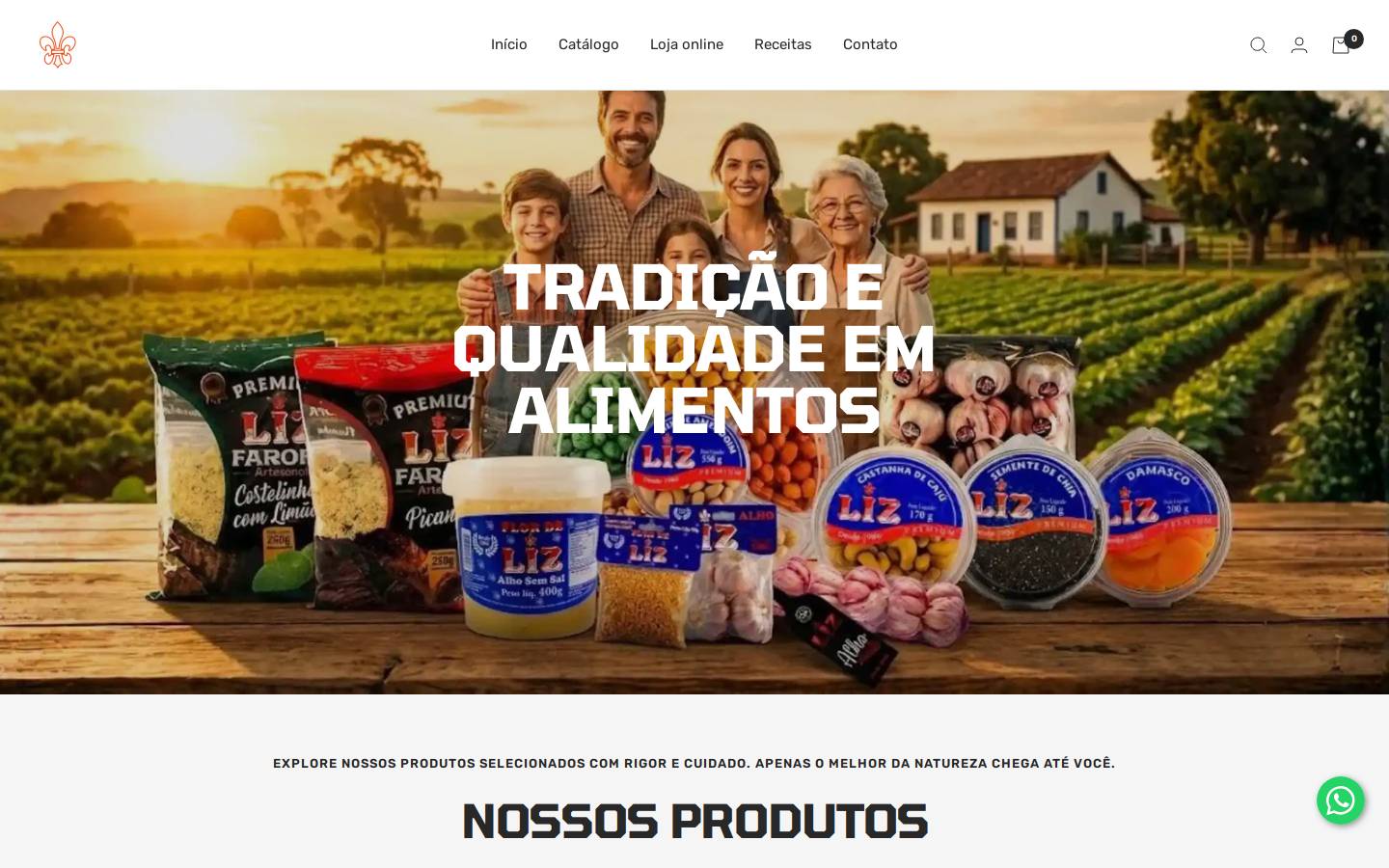 lizalimentos.com homepage screenshot