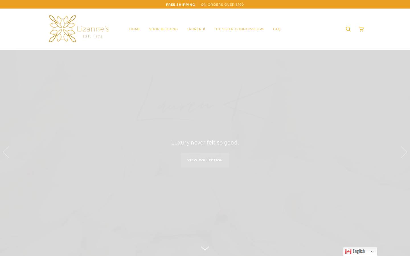 lizanneshome.ca homepage screenshot