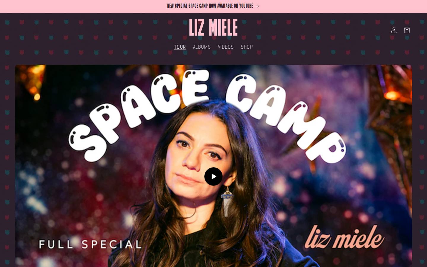 lizmiele.com homepage screenshot