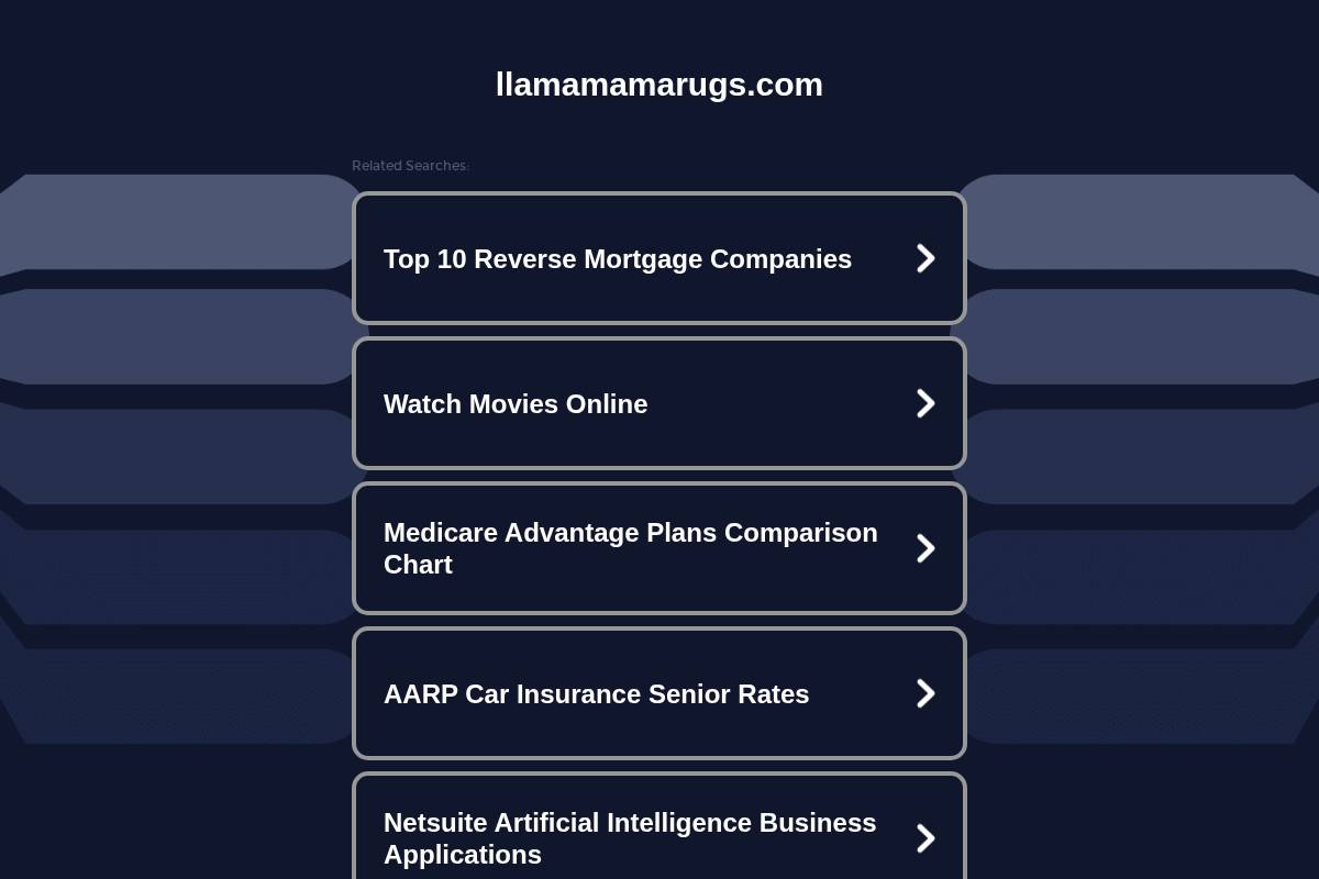 llamamamarugs.com homepage screenshot