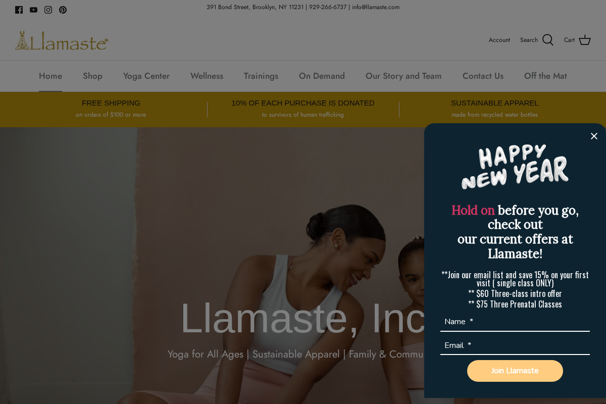 llamaste.com homepage screenshot