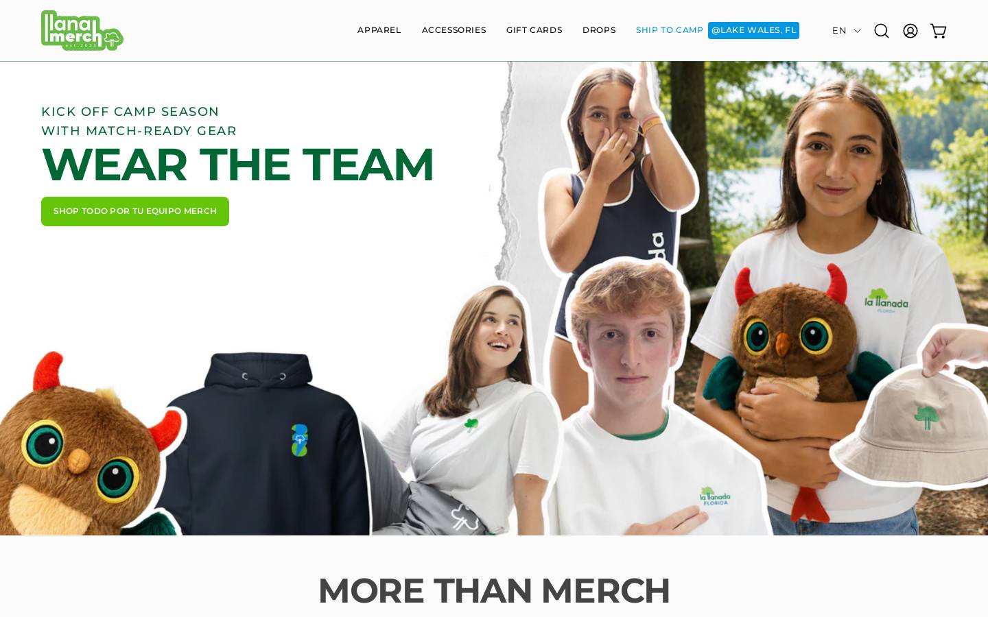 llanamerch.com homepage screenshot