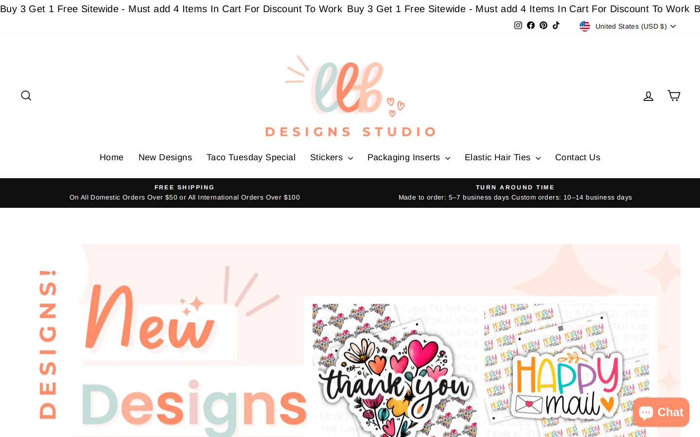 llbdesignsstudio.com homepage screenshot