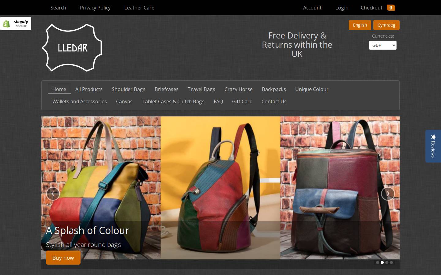 lledar.com homepage screenshot