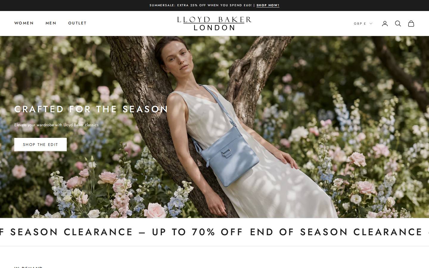 Lloydbaker homepage screenshot