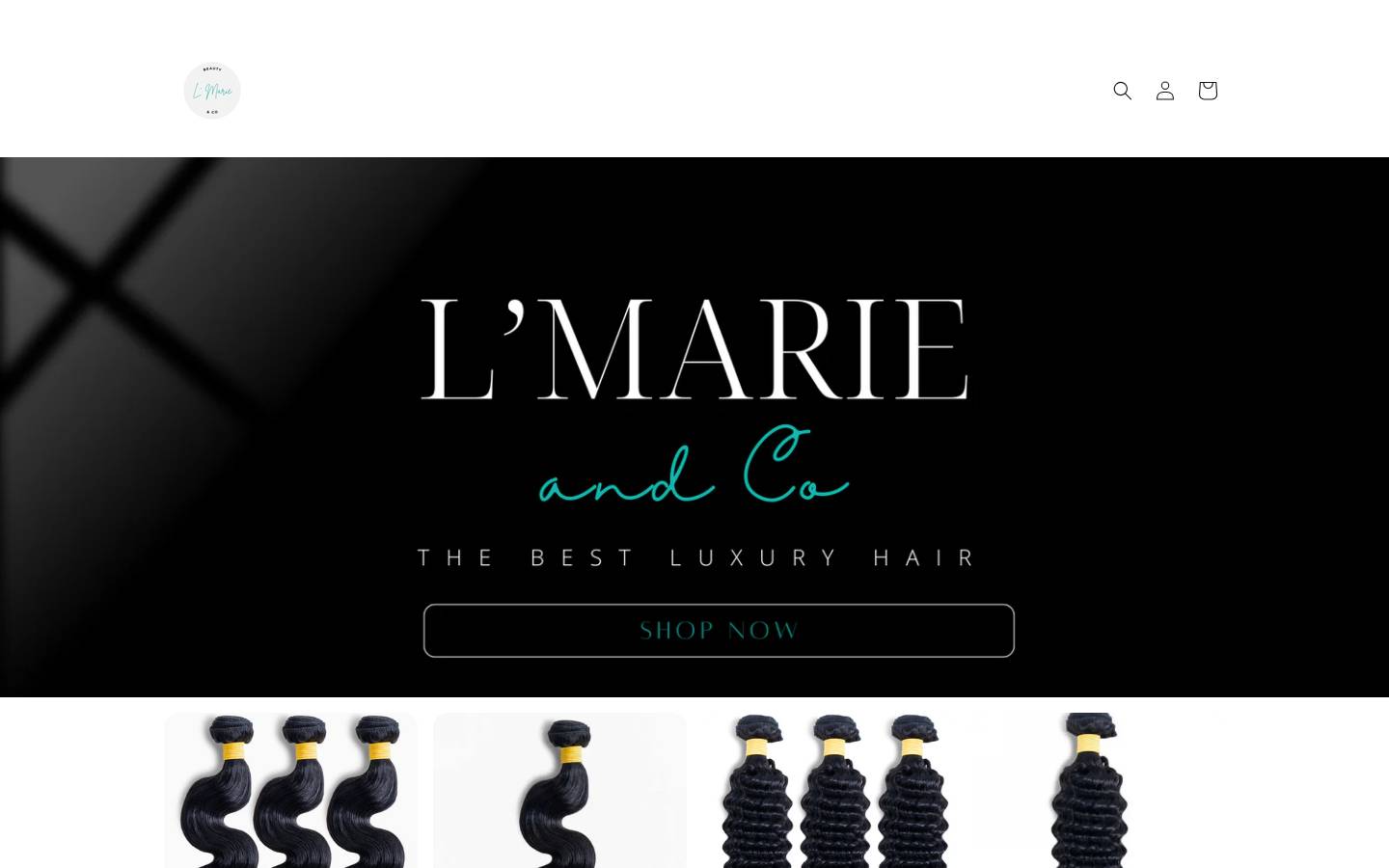 lmarie.co homepage screenshot