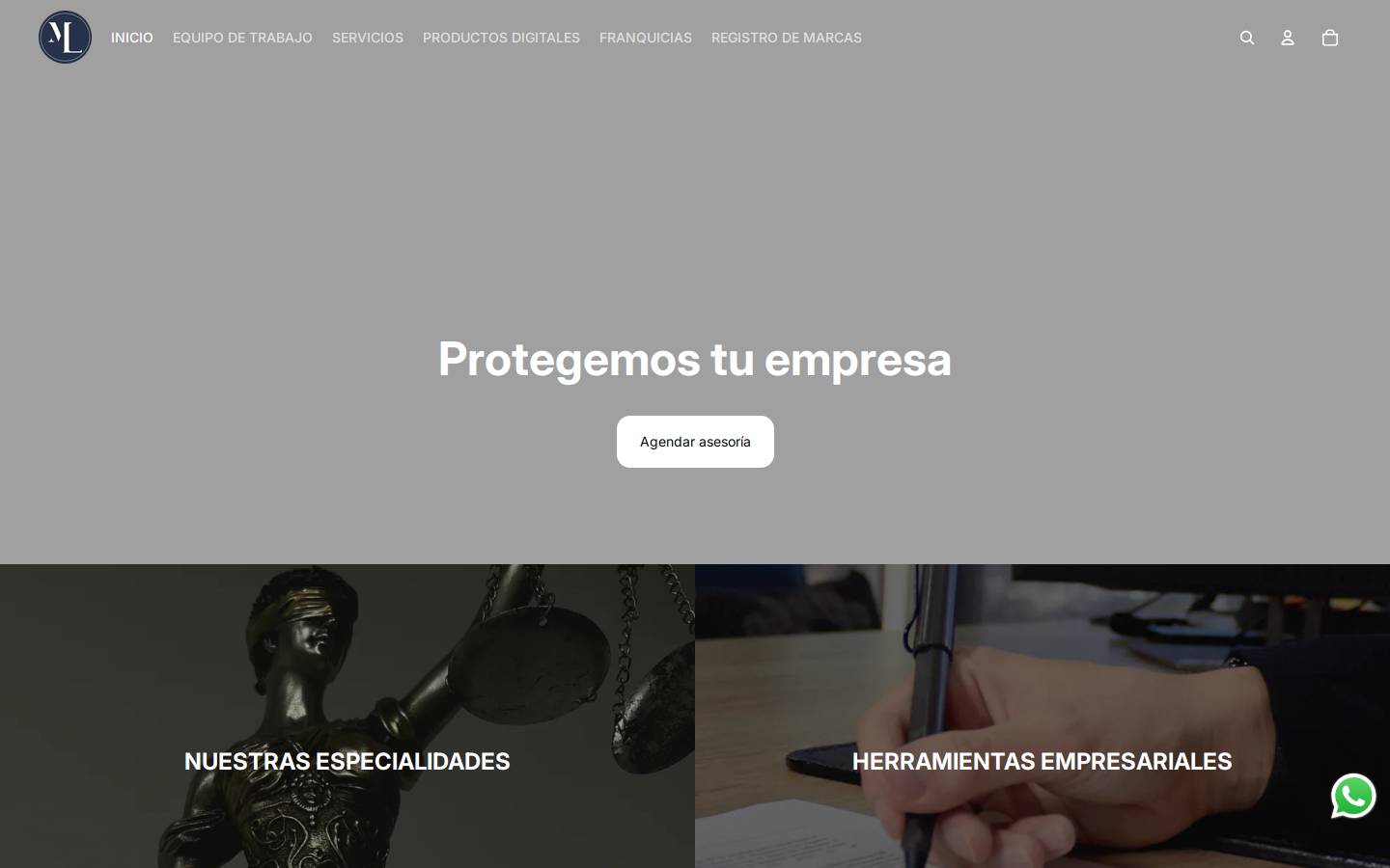 lmconsultoresjuridicos.com homepage screenshot