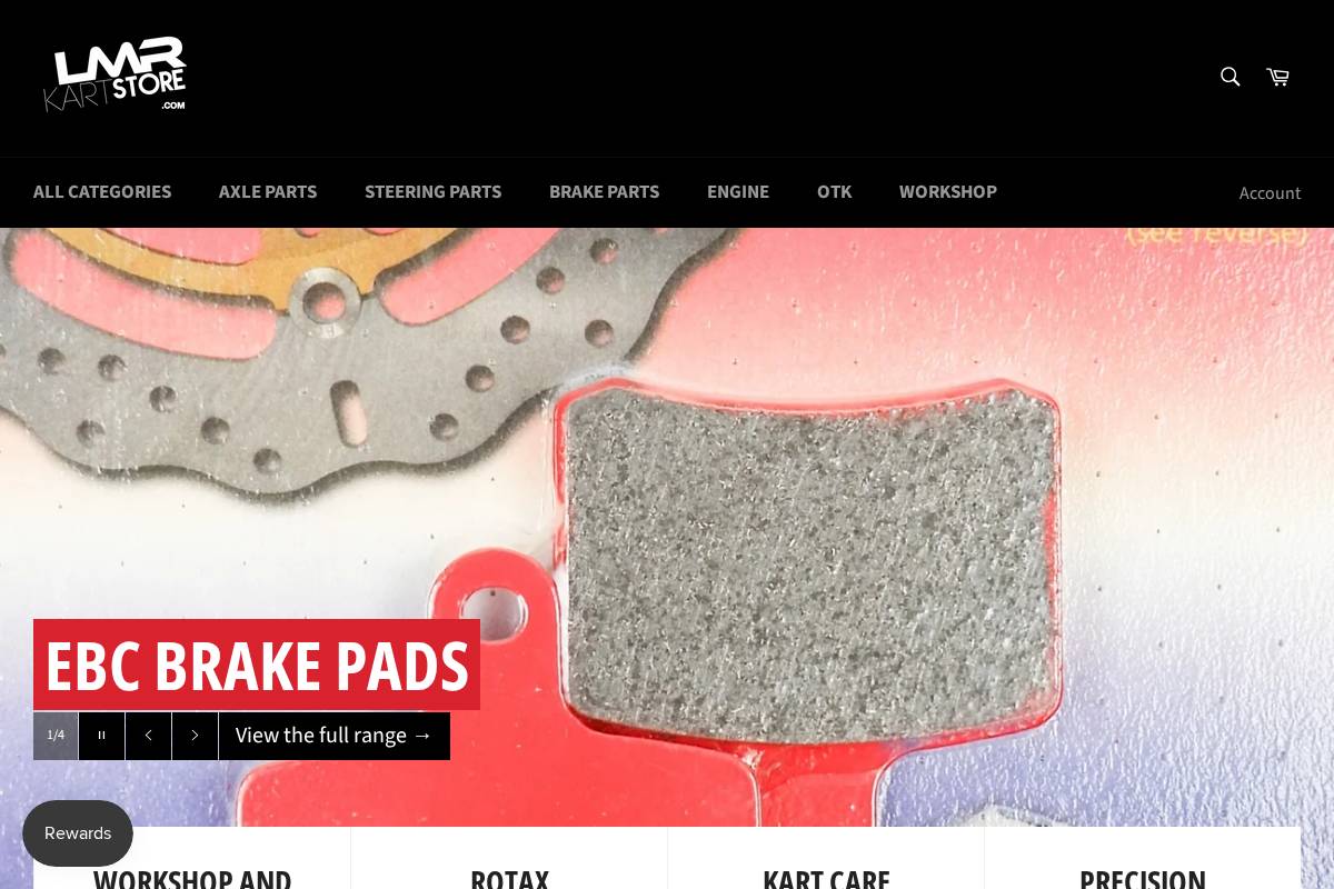 lmrkartstore.com homepage screenshot